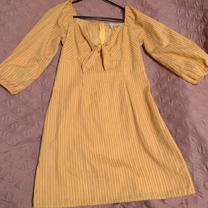 Yellow mini dress